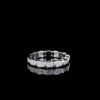 Beautiful Bridal Diamond Ring Made In 925 Sterling Silver Embellished With Shinny Moissanite Diamond For Anniversary Gift